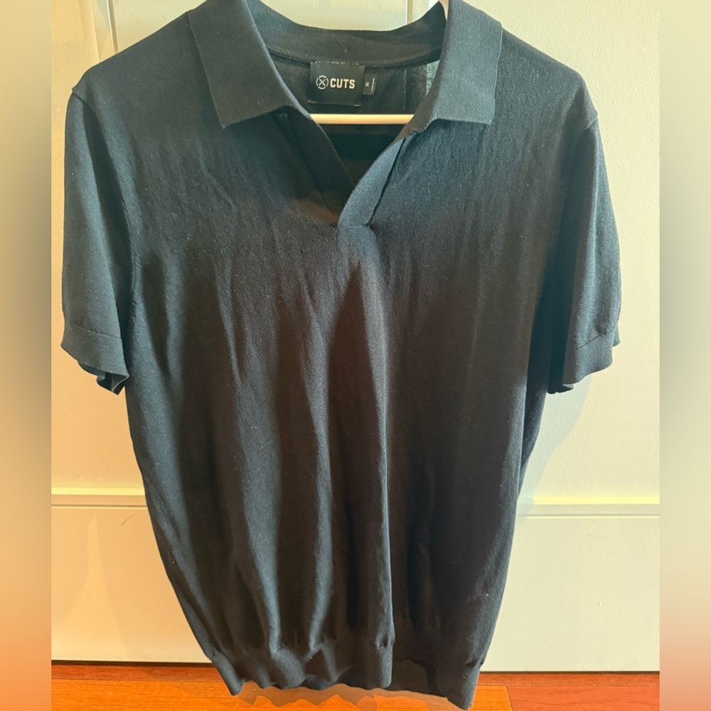 Cuts Black Riviera Polo Shirt